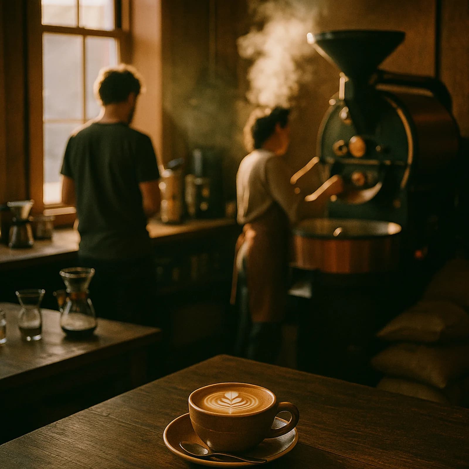 Cappuccino von oben