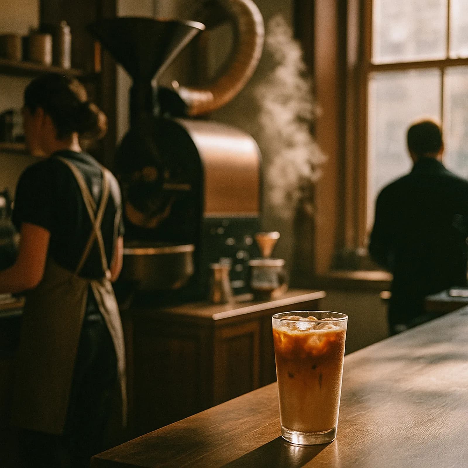 Iced Latte im Glas